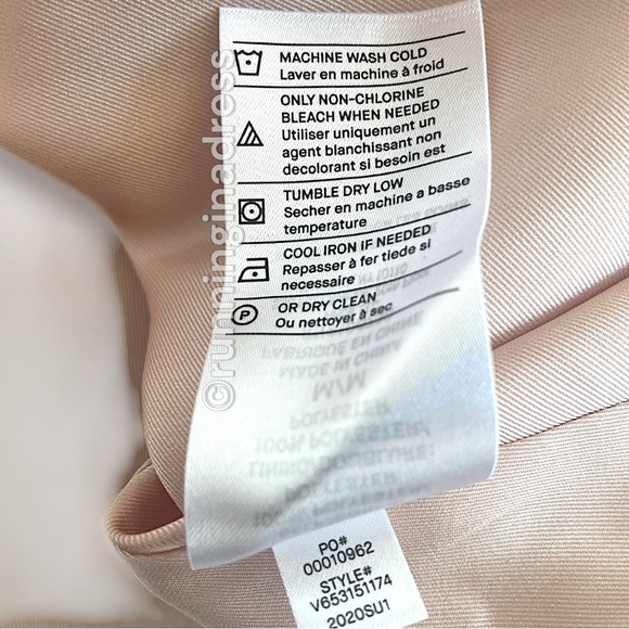 NWT VINCE Rainbow Wash Satin Slip Dress In Size Medium Pink Blue Yellow Purple - Picture 15 of 16